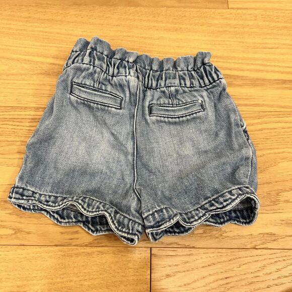 Gap Toddler Girls Denim Paperbag Waist Shorts Size 3 Years - Picture 6 of 7